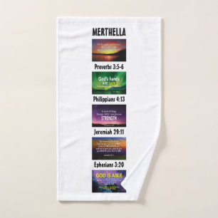 Personalisierte Christliche Inspiration Handtuch