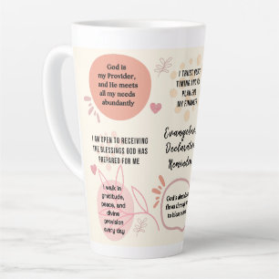 Personalisierte christliche tägliche Affirmations- Milchtasse