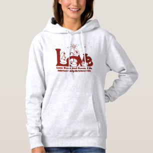 Personalisierte Christliche Weihnachtskrippe Hoodie