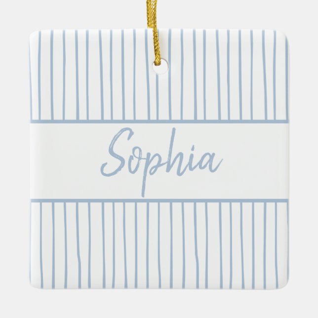 PERSONALISIERTE CHRISTMAS-ORNATION KERAMIKORNAMENT (Vorderseite)