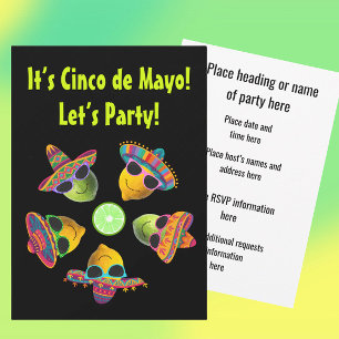 Personalisierte Cinco de Mayo-Party-Einladung mit  Einladung