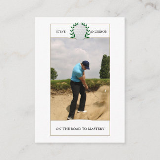 Personalisierte Classic Golf Club Name Business Ca Visitenkarte