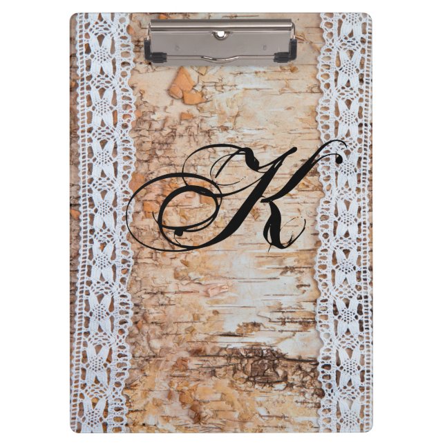 Personalisierte Clip Board Country Stall Holz Lace Klemmbrett (Vorderseite)