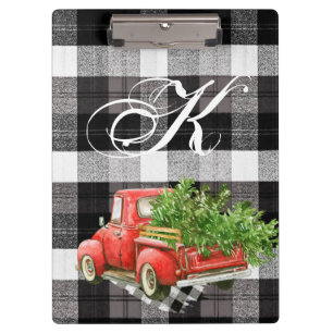 Personalisierte Clip Board XMAS Truck Buffalo Kari Klemmbrett
