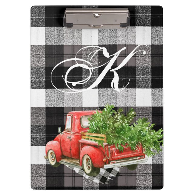 Personalisierte Clip Board XMAS Truck Buffalo Kari Klemmbrett (Vorderseite)