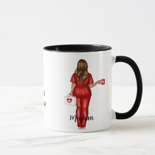 Personalisierte CNA (Braunhaar-Frau) Geschenk Tasse