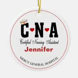 Personalisierte CNA Keramik Nurse Keramik Ornament