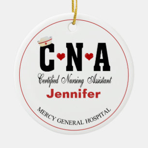 Personalisierte CNA Keramik Nurse Keramik Ornament