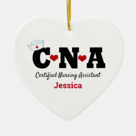 Personalisierte CNA Keramik Nurse Ornament