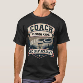 Personalisierte Coach Disc Golf Akademie Vintage-L T-Shirt