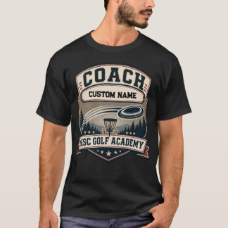 Personalisierte Coach Disc Golf Akademie Vintage-L T-Shirt