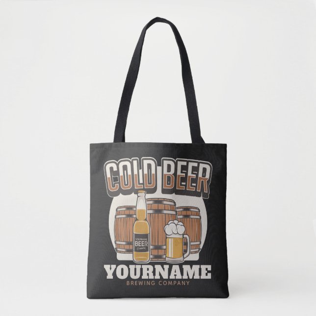 Personalisierte Cold Beer Oak Barrel Brauerei (Vorderseite)