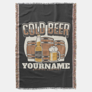 Personalisierte Cold Beer Oak Barrel Brauerei Decke