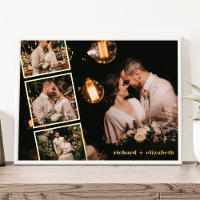 Personalisierte Collage Individuelle Name Chic Gol