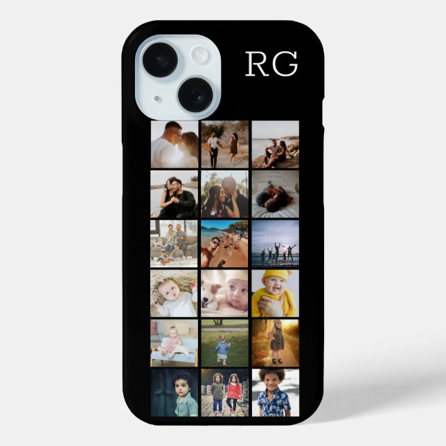 Personalisierte Collage macht Ihr eigenes einzigar Case-Mate iPhone Hülle (Rückseite)