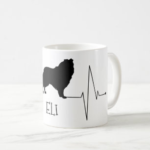 Personalisierte Collie Liebe Mein Hund Herzschlag Tasse