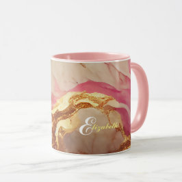 Personalisierte Combo-Tasse: Tasse für Lila Akzent