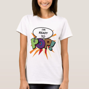 Personalisierte Comic-Book-Pop-Art Ready to Pop T-Shirt