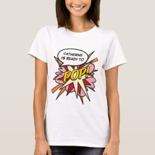 Personalisierte Comic-Book-Pop-Art Ready to POP! T-Shirt