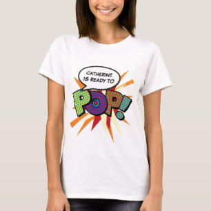Personalisierte Comic-Book-Pop-Art Ready to POP! T-Shirt