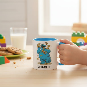 Personalisierte Cookie-Monster-Crazy-Cookies Tasse