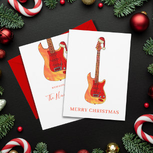 Personalisierte Cool Gitarre Frohe Weihnachten