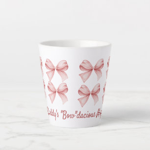 Personalisierte Coquette "Bow" dacious Pink Bow Milchtasse