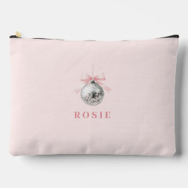 Personalisierte Coquette Diskothek Ball Rosa Band Zubehörtasche