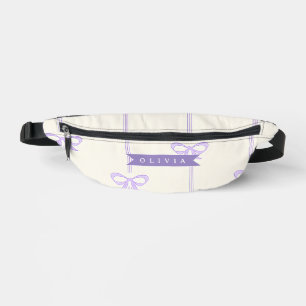 Personalisierte Coquette-Schleifen-Name Mädchenhaf Bauchtasche