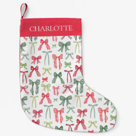 Personalisierte Coquette-Weihnachts-Schlaufen Stru Kleiner Weihnachtsstrumpf