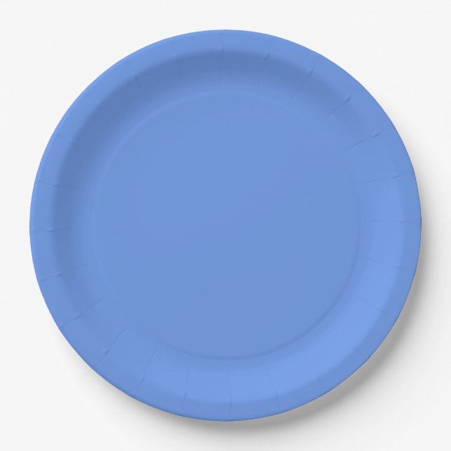 Personalisierte Cornflower 9" Rundpapierplatte Pappteller (Vorderseite)