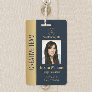 Personalisierte Corporate Employee Blue ID Ausweis
