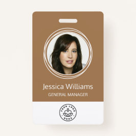 Personalisierte Corporate Employee ID Brown Ausweis