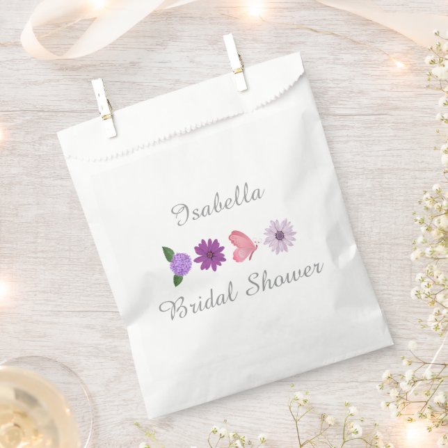 Personalisierte Cosmos-Blumen-Brautparty  Geschenktütchen (Ausgeschnitten)