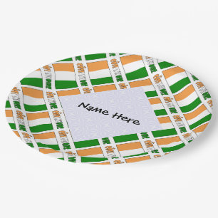 Personalisierte Côte d'Ivoire Elfenbeinküste-Flagg Pappteller