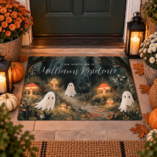 Personalisierte Cottagecore-Geister-Halloween-Will Fußmatte