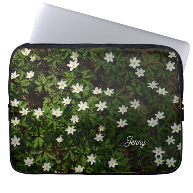 Personalisierte Cottagecore und Wildblumen  Laptopschutzhülle (Vorderseite)