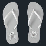 Personalisierte Country Wedding Traktor Flip Flops<br><div class="desc">Ein Paar Traktor Land-Farm themed Hochzeitsspaß Flip Flops,  die mit den Initialen des Paares personalisiert sein können.</div>