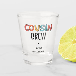 Personalisierte Cousin Crew Matching Cousin Gesche Schnapsglas