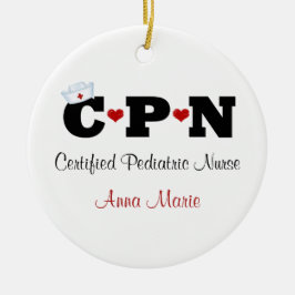 Personalisierte CPN-Krankenpflege Keramik Ornament