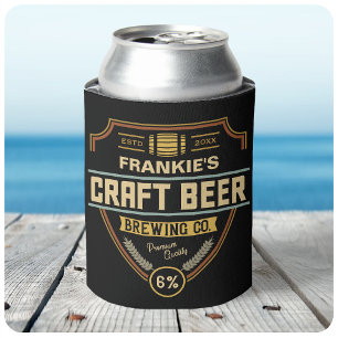 Personalisierte Craft Beer Etikett Brauerei Bar  Dosenkühler