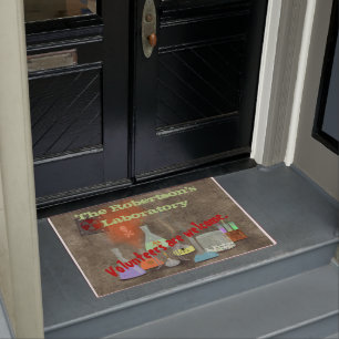 Personalisierte Creepy Labrador-Fußmatte Fußmatte