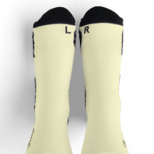Personalisierte Creme-Socken mit individuellem Nam