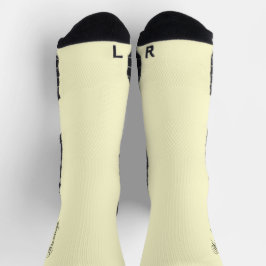 Personalisierte Creme-Socken mit individuellem Nam Socken