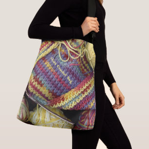 Personalisierte Crochet Tragetaschen Mit Langen Trägern