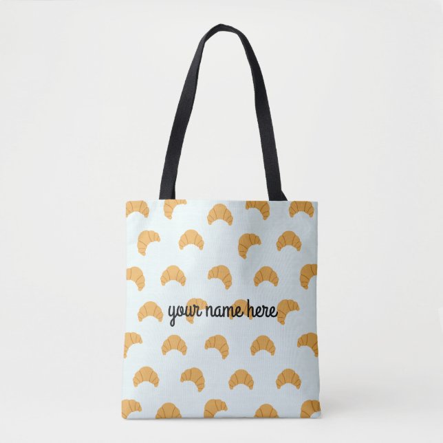 Personalisierte Croissant Tote Bag (Vorderseite)