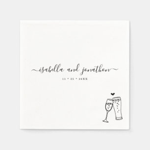 Personalisierte Custom Bubbles & Brews Themed Napk Serviette