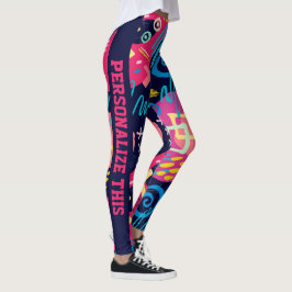Personalisierte Custom Made Abstrakt Graffiti Art Leggings