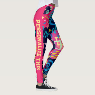 Personalisierte Custom Made Abstrakt Graffiti Art Leggings