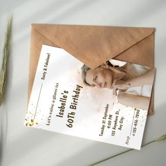 Personalisierte Custom Modern Elegantes Party Gebu Einladung